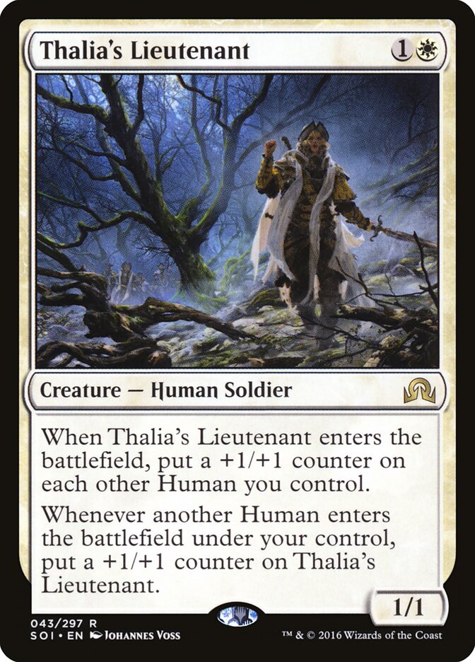 Thalia's Lieutenant - Shadows over Innistrad (Rare) [SOI-43]