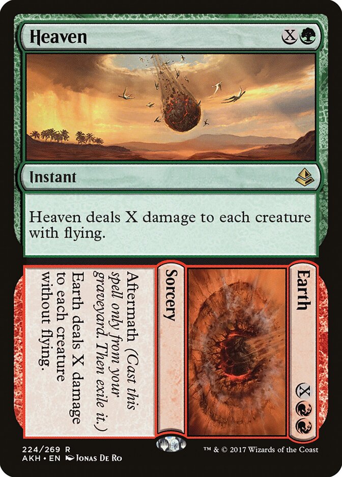 Heaven // Earth - Amonkhet (Rare) [AKH-224]