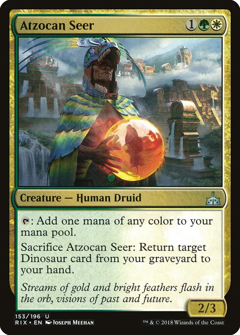 Atzocan Seer – Rivals of Ixalan (RIX-153) Magic: The Gathering card Hauptbild