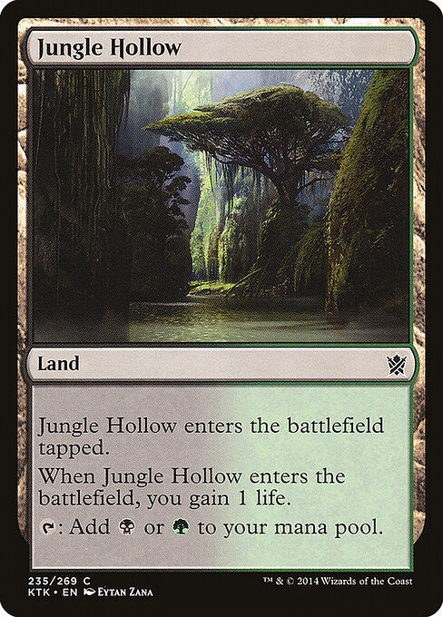 Jungle Hollow – Khans of Tarkir (KTK-235) Magic: The Gathering card Immagine principale del prodotto