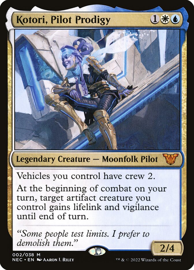 Magic-kaart Kotori, Pilot Prodigy NEC-2 uit Neon Dynasty Commander (Mythic) Hoofdafbeelding