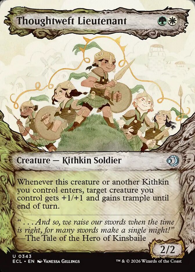 Magic-kaart Thoughtweft Lieutenant ECL-343 uit Lorwyn Eclipsed (Uncommon) Image principale du produit