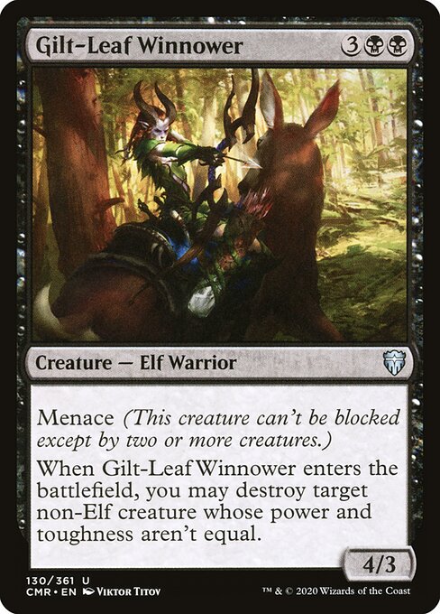 Gilt-Leaf Winnower – Commander Legends (CMR-130) Magic: The Gathering card