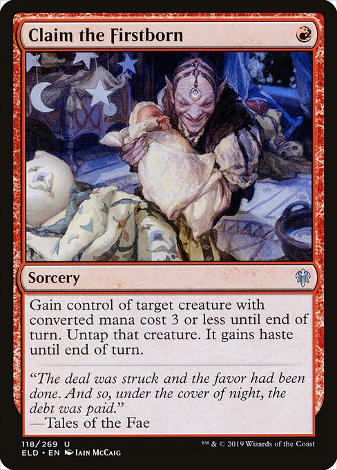 Claim the Firstborn – Throne of Eldraine (ELD-118) Magic: The Gathering card | LC-REM-20260804-15150649540940-feaf1e6c-c7d9-4ac7-9aeb-c4b5d61548ec