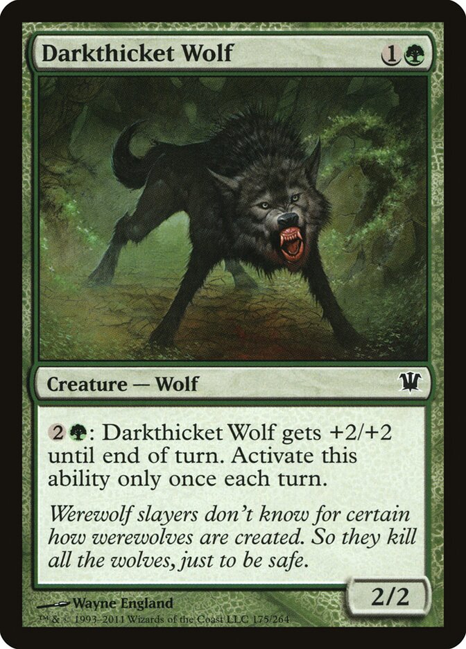 Darkthicket Wolf - Innistrad (Common) [ISD-175] Image principale du produit