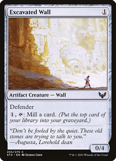 Excavated Wall – Strixhaven: School of Mages (STX-255) Magic: The Gathering card | LC-REM-20260804-15765057634636-fed54d00-b11f-4529-864c-63a114617b36 Hoofdafbeelding