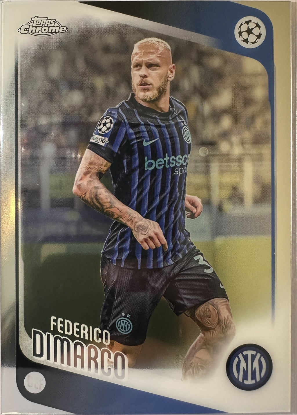 Federico Dimarco - 2025-26 Topps Chrome UEFA Club Competitions (Base) [37] - voorkant