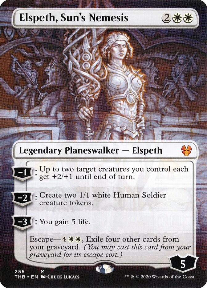 Magic-kaart Elspeth, Sun's Nemesis THB-255 uit Theros Beyond Death (Mythic)