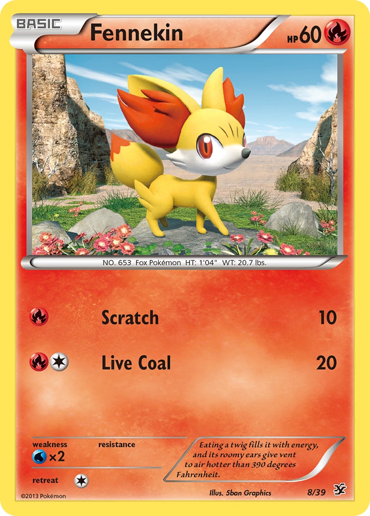 Fennekin – XY Kalos Starter Set 8 – Pokémon TCG single card | Lichcards
