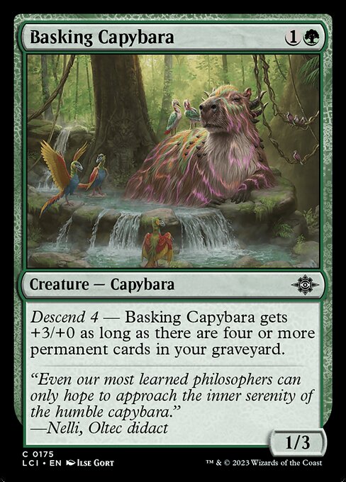 Basking Capybara – The Lost Caverns of Ixalan (LCI-175) Magic: The Gathering card