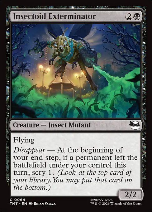 Insectoid Exterminator – Teenage Mutant Ninja Turtles (TMT-64) Magic: The Gathering card