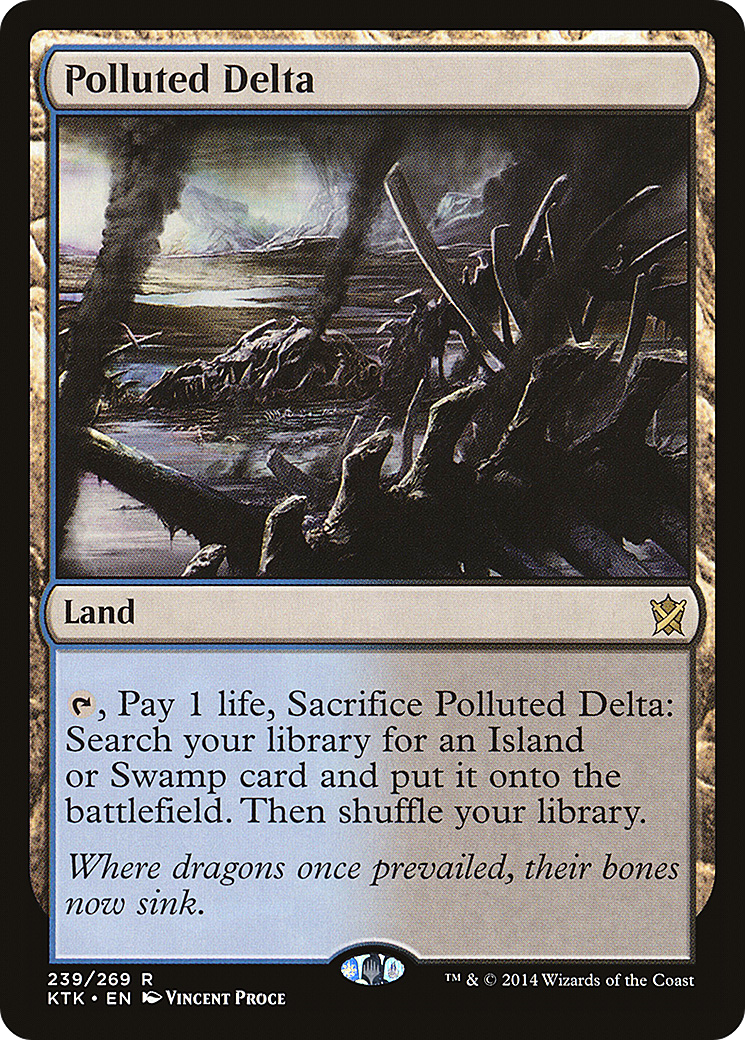 Polluted Delta – Khans of Tarkir 239 – Magic: The Gathering single card Hauptbild