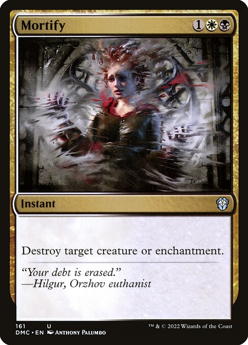 Mortify – Commander: Dominaria United (DMC-161) Magic: The Gathering card