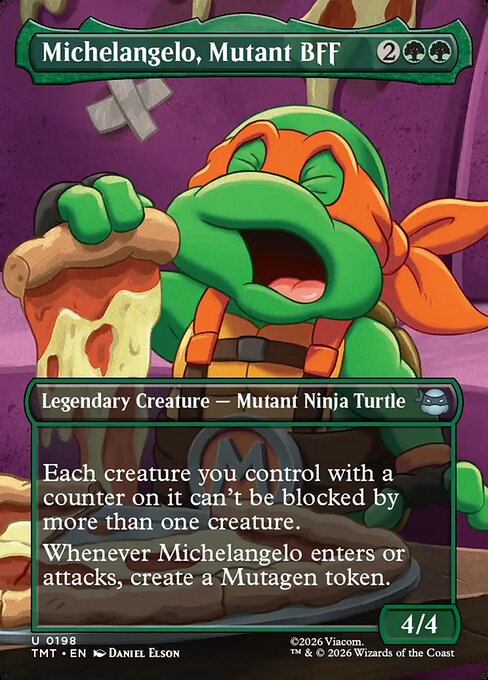 Michelangelo, Mutant BFF – Teenage Mutant Ninja Turtles (TMT-198) Magic: The Gathering card | LC-REM-20260804-15621004624204-ff378d21-eb8c-4e6d-9e63-5f1b6030a001