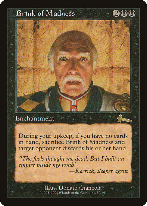 Brink of Madness – Urza's Legacy (ULG-50) Magic: The Gathering card