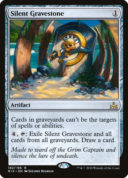 Silent Gravestone – Rivals of Ixalan (RIX-182) Magic: The Gathering card | LC-REM-20260804-15339653235020-ff60f685-a17e-4be6-bbb6-d14a053533ef