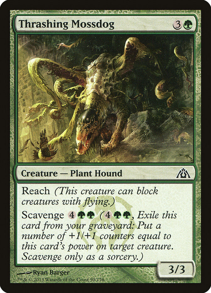 Thrashing Mossdog - Dragon's Maze (Common) [DGM-50] Main image