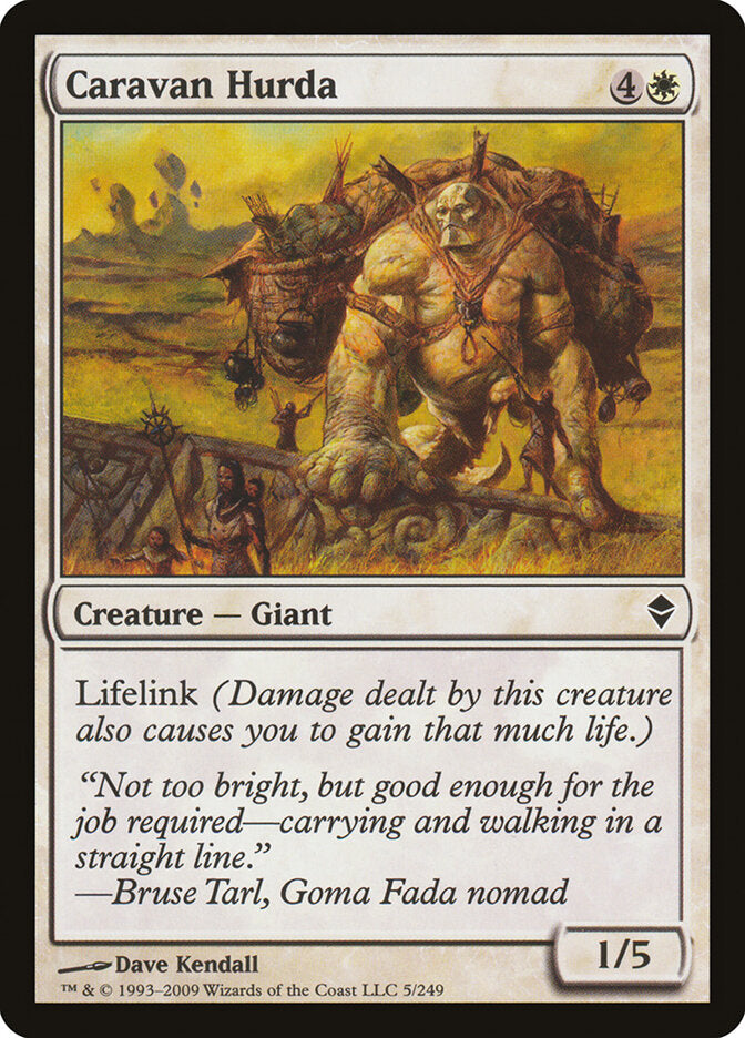 Caravan Hurda - Zendikar (Common) [ZEN-5]