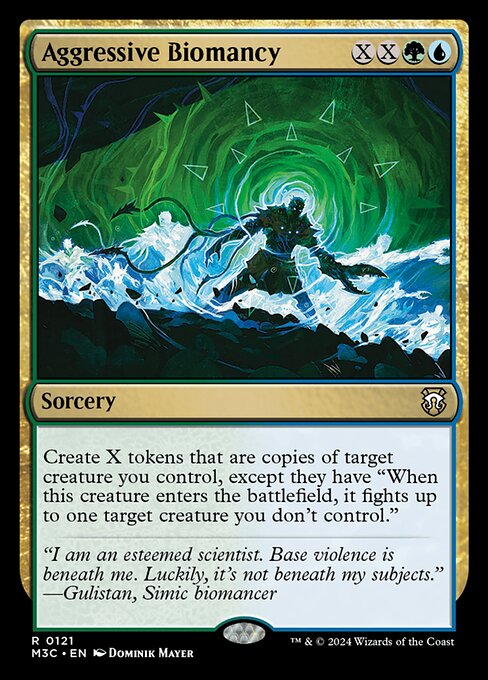 Aggressive Biomancy – Modern Horizons 3 Commander (M3C-121) Magic: The Gathering card Hauptbild