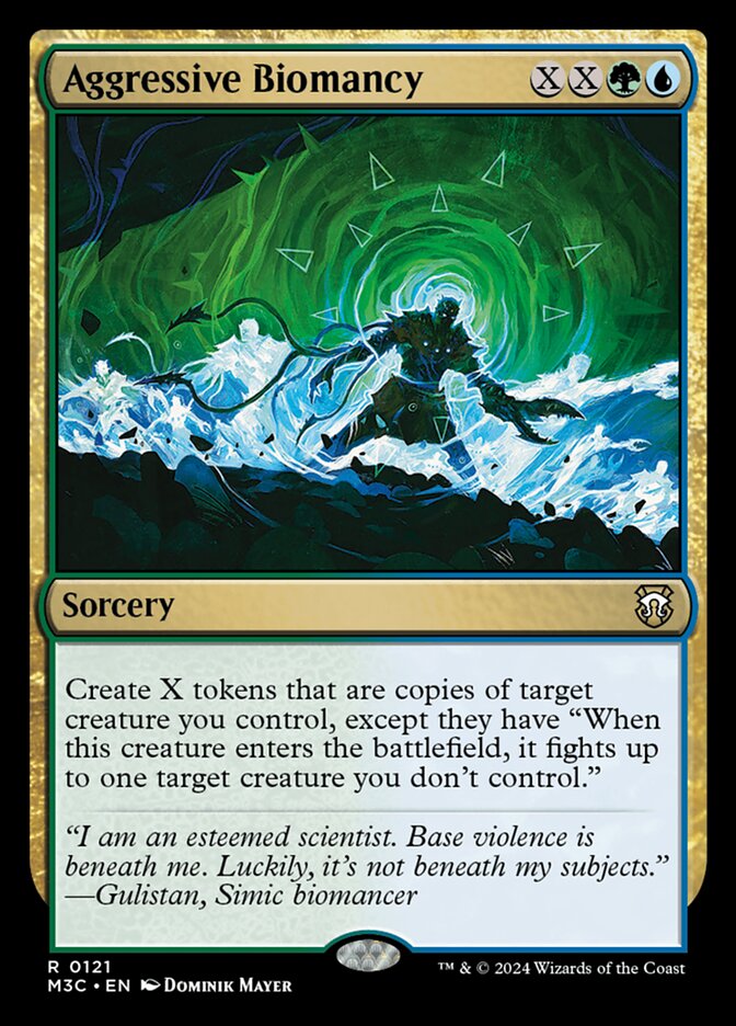 Magic-kaart Aggressive Biomancy M3C-121 uit Modern Horizons 3 Commander (Rare)