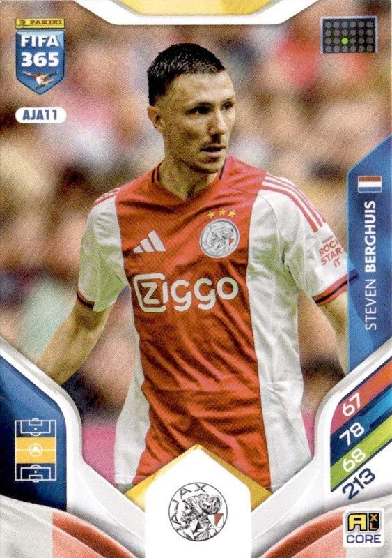 Steven Berghuis Base AJA11 - Panini FIFA 365 2026 Adrenalyn XL kaart