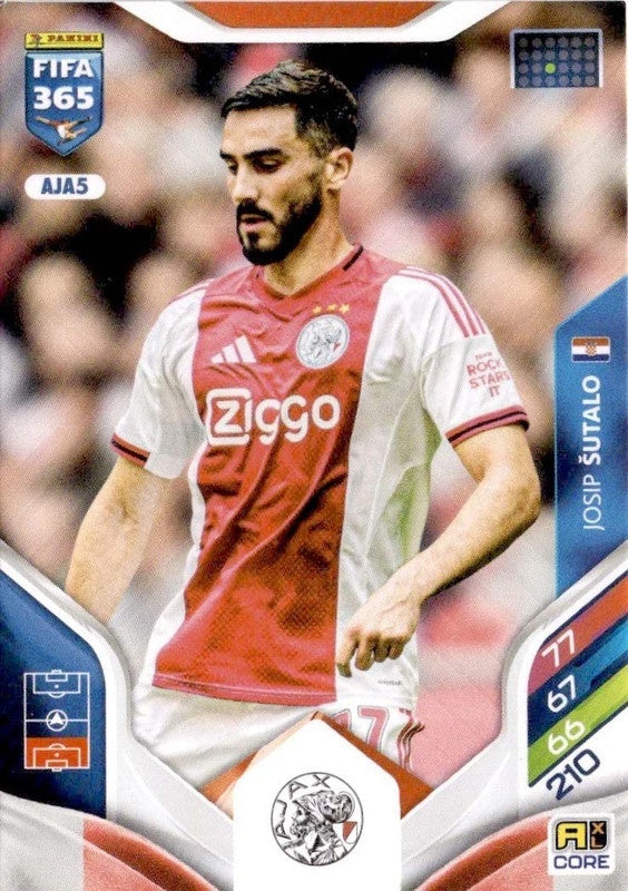 Josip Šutalo Base AJA5 - Panini FIFA 365 2026 Adrenalyn XL kaart Hoofdafbeelding