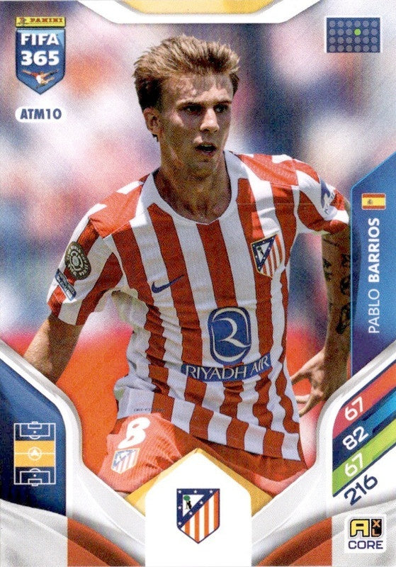 Pablo Barrios Base ATM10 - Panini FIFA 365 2026 Adrenalyn XL kaart Hauptbild