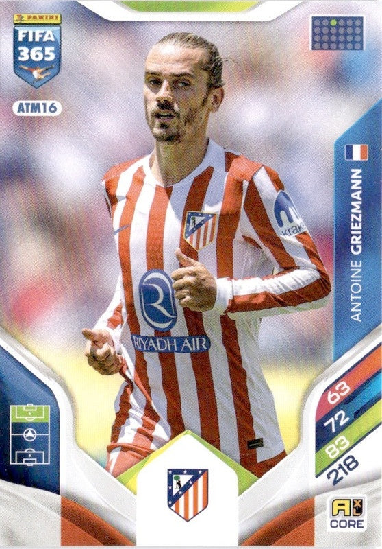 Antoine Griezmann Base ATM16 - Panini FIFA 365 2026 Adrenalyn XL kaart Image principale du produit