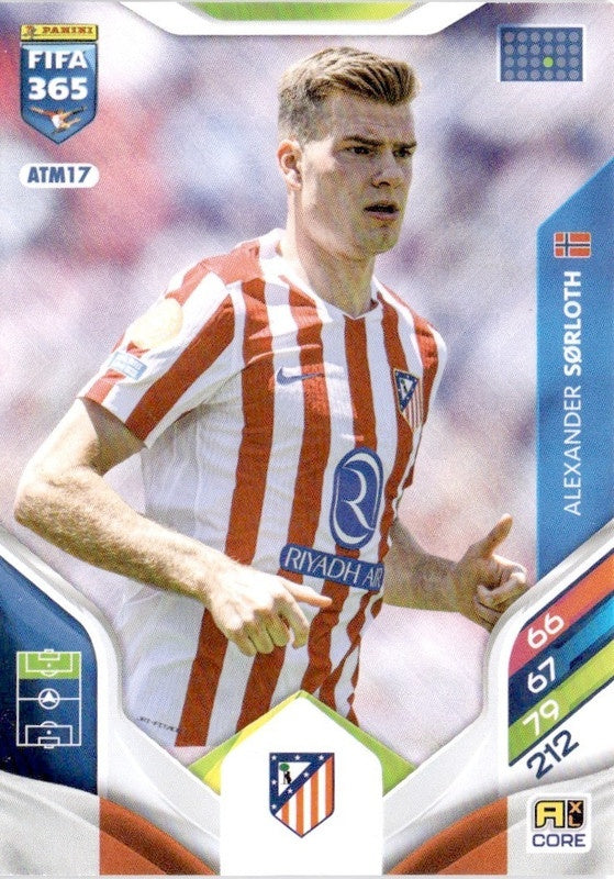 Alexander Sørloth Base ATM17 - Panini FIFA 365 2026 Adrenalyn XL kaart Imagen principal del producto