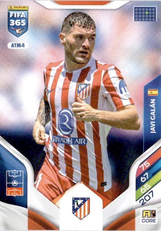 Javi Galán Base ATM4 - Panini FIFA 365 2026 Adrenalyn XL kaart Hauptbild