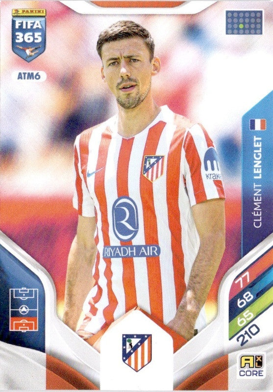 Clement Lenglet Base ATM6 - Panini FIFA 365 2026 Adrenalyn XL kaart