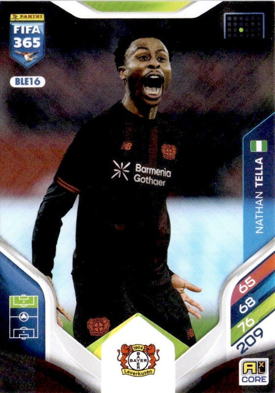 Nathan Tella Base BLE16 - Panini FIFA 365 2026 Adrenalyn XL kaart