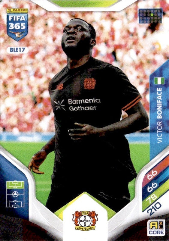 Victor Boniface Base BLE17 - Panini FIFA 365 2026 Adrenalyn XL kaart
