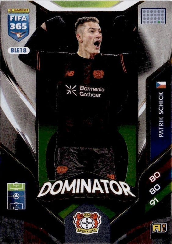 Patrik Schick Dominator BLE18 - Panini FIFA 365 2026 Adrenalyn XL kaart Image principale du produit