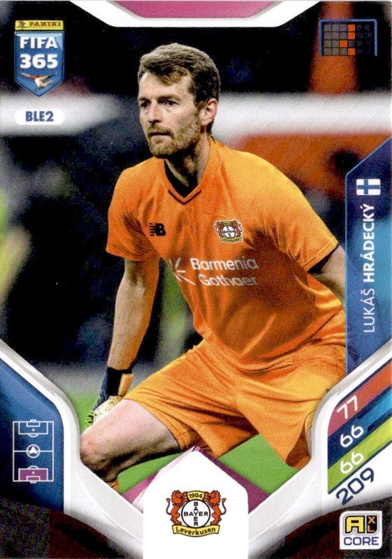 Lukáš Hrádecký Base BLE2 - Panini FIFA 365 2026 Adrenalyn XL kaart