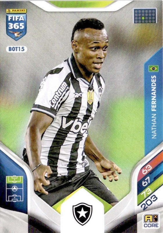 Nathan Fernandes Base BOT15 - Panini FIFA 365 2026 Adrenalyn XL kaart