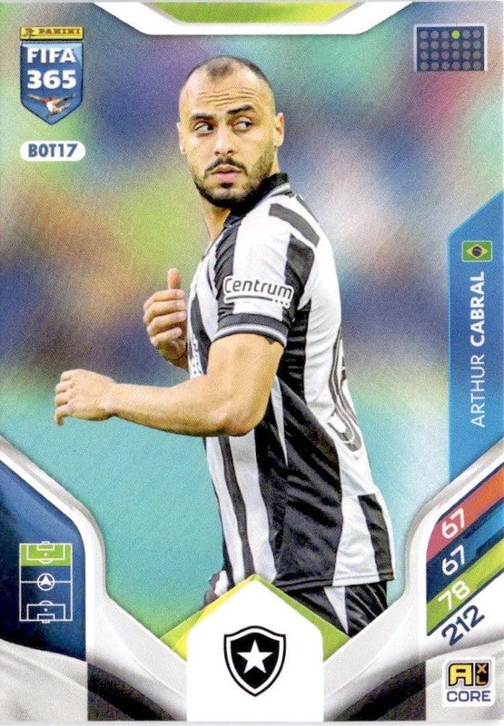 Arthur Cabral Base BOT17 - Panini FIFA 365 2026 Adrenalyn XL kaart