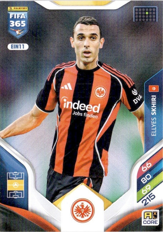 Ellyes Skhiri Base EIN11 - Panini FIFA 365 2026 Adrenalyn XL kaart