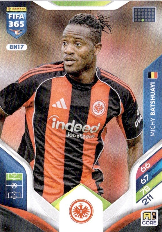 Michy Batshuayi Base EIN17 - Panini FIFA 365 2026 Adrenalyn XL kaart
