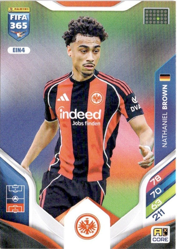 Nathaniel Brown Base EIN4 - Panini FIFA 365 2026 Adrenalyn XL kaart