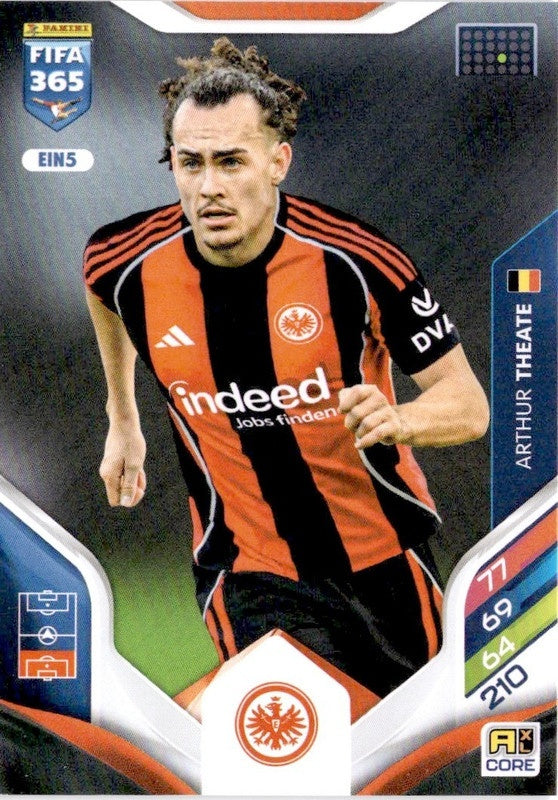 Arthur Theate Base EIN5 - Panini FIFA 365 2026 Adrenalyn XL kaart