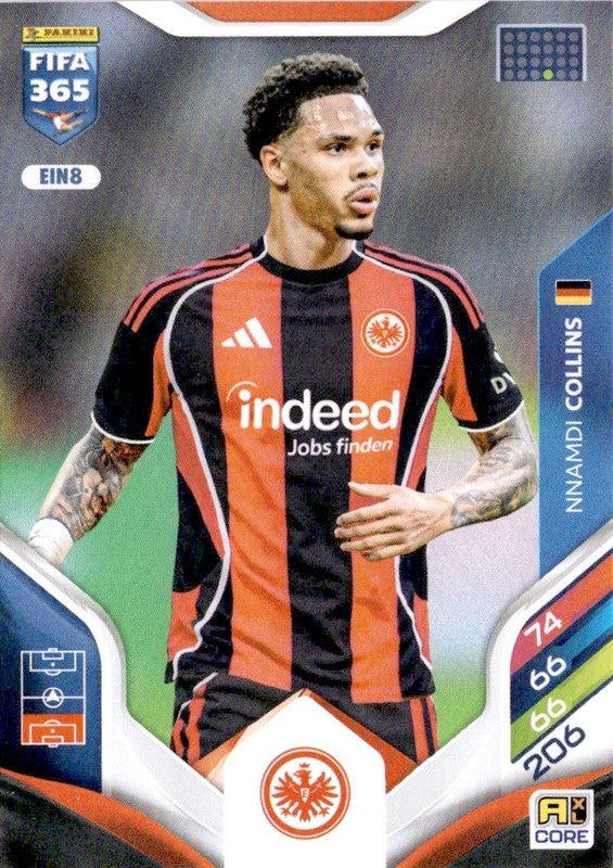 Nnamdi Collins Base EIN8 - Panini FIFA 365 2026 Adrenalyn XL kaart Main image