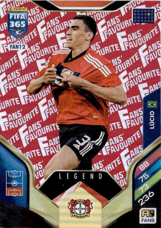 Lucio Fan Favourite - Red Parallel FAN12 - Panini FIFA 365 2026 Adrenalyn XL kaart Hoofdafbeelding