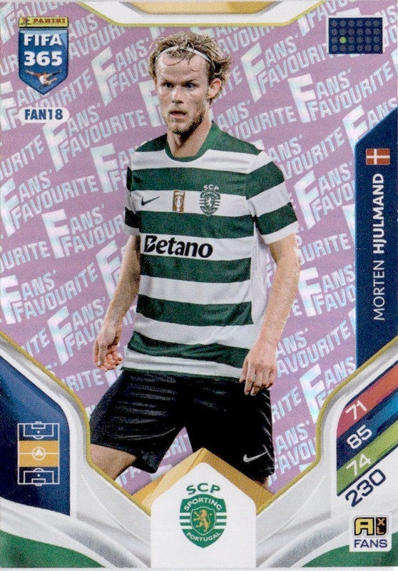 Morten Hjulmand Fan Favourite - Pink Parallel FAN18 - Panini FIFA 365 2026 Adrenalyn XL kaart Hoofdafbeelding