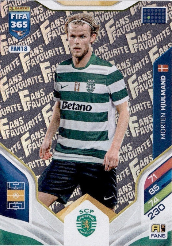 Morten Hjulmand Fan Favourite FAN18 - Panini FIFA 365 2026 Adrenalyn XL kaart