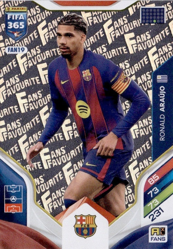 Ronald Araújo Fan Favourite FAN19 - Panini FIFA 365 2026 Adrenalyn XL kaart