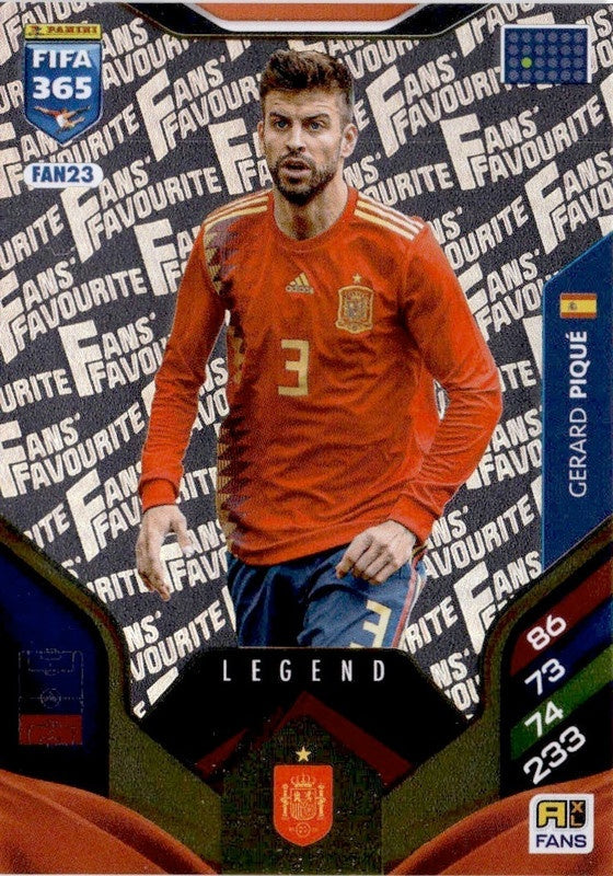 Gerard Piqué Fan Favourite FAN23 - Panini FIFA 365 2026 Adrenalyn XL kaart