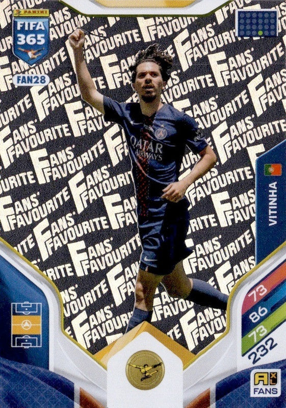 Vitinha Fan Favourite FAN28 - Panini FIFA 365 2026 Adrenalyn XL kaart
