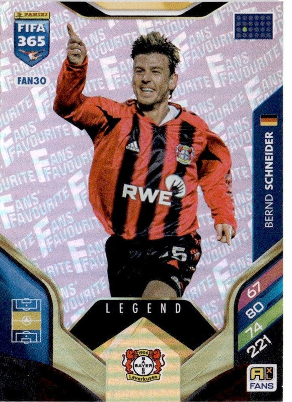 Bernd Schnejder Fan Favourite - Pink Parallel FAN30 - Panini FIFA 365 2026 Adrenalyn XL kaart