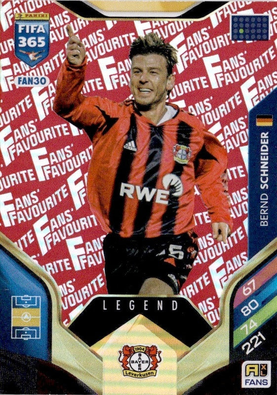 Bernd Schnejder Fan Favourite - Red Parallel FAN30 - Panini FIFA 365 2026 Adrenalyn XL kaart